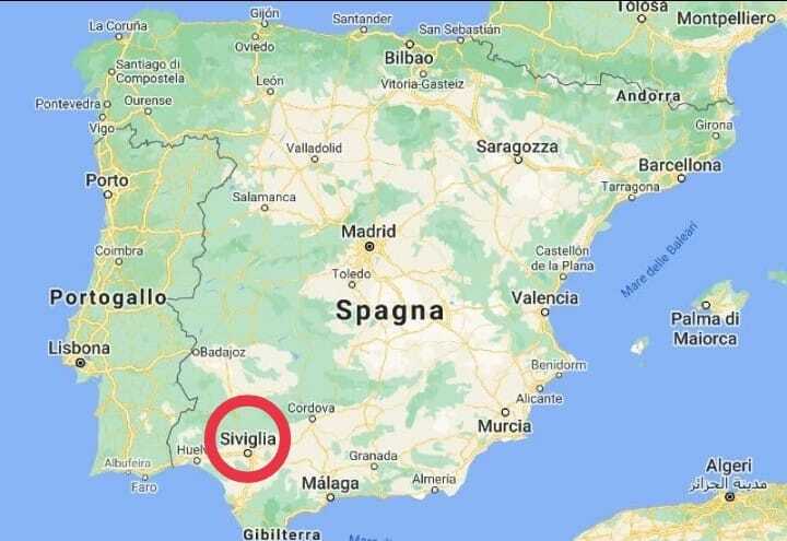 cartina di Siviglia